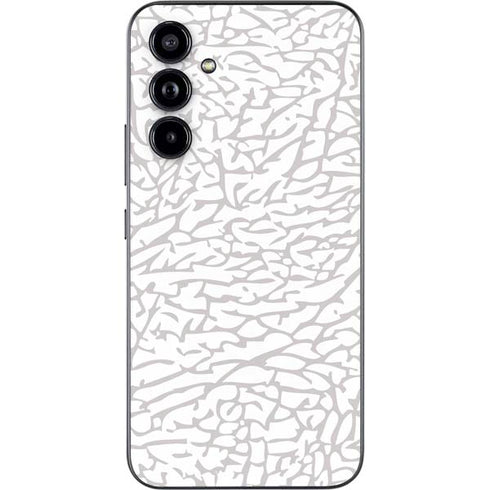 Elephant Print White Galaxy A54 5G Skin