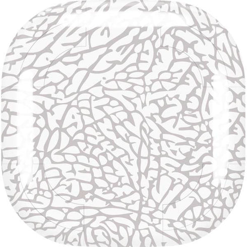 Elephant Print White Galaxy Buds Live Skin