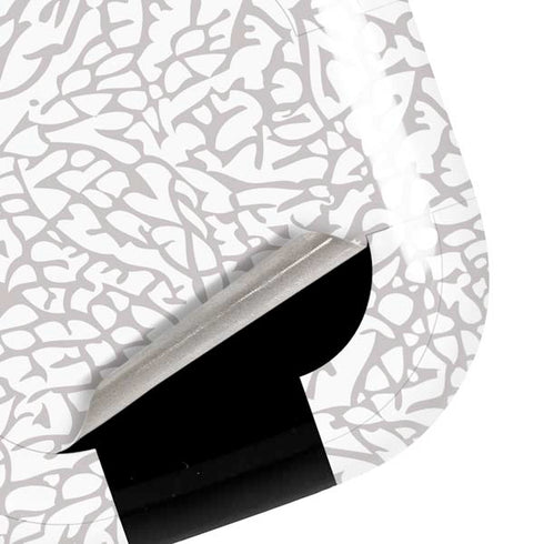 Elephant Print White Galaxy Buds Live Skin