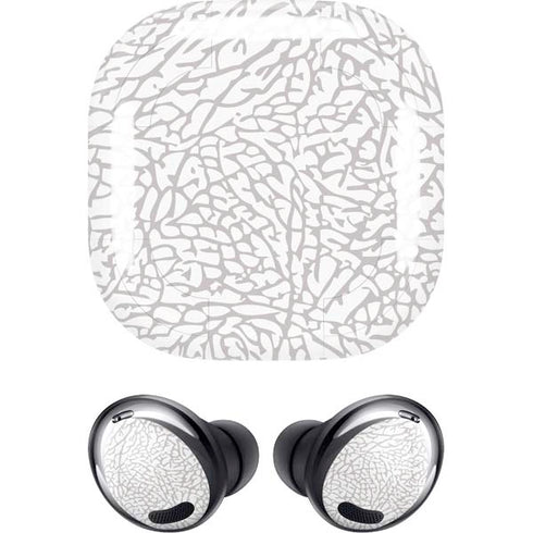 Elephant Print White Galaxy Buds Pro Skin