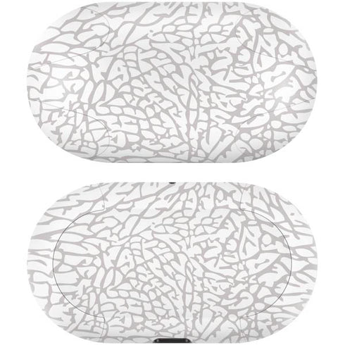 Elephant Print White Galaxy Buds Skin