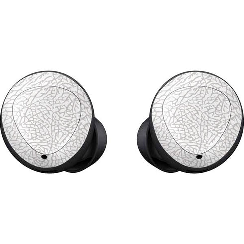 Elephant Print White Galaxy Buds Skin