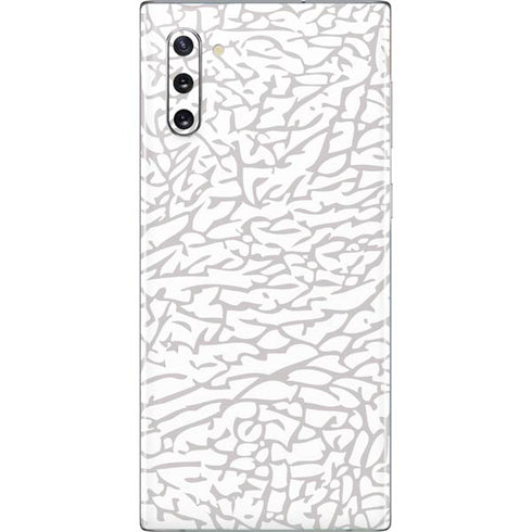 Elephant Print White Galaxy Note 10 Skin