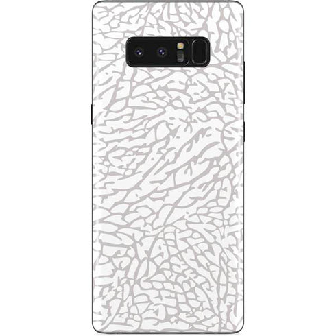 Elephant Print White Galaxy Note 8 Skin