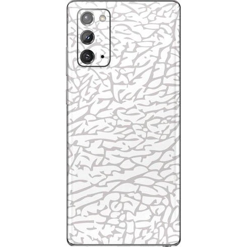 Elephant Print White Galaxy Note20 5G Skin