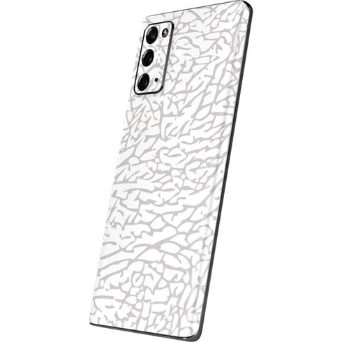 Elephant Print White Galaxy Note20 5G Skin