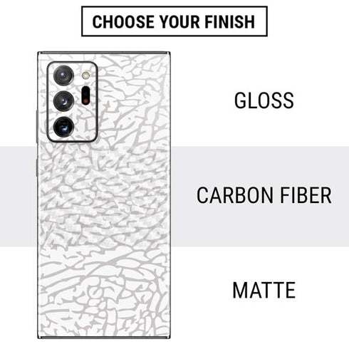 Elephant Print White Galaxy Note20 Ultra 5G Skin