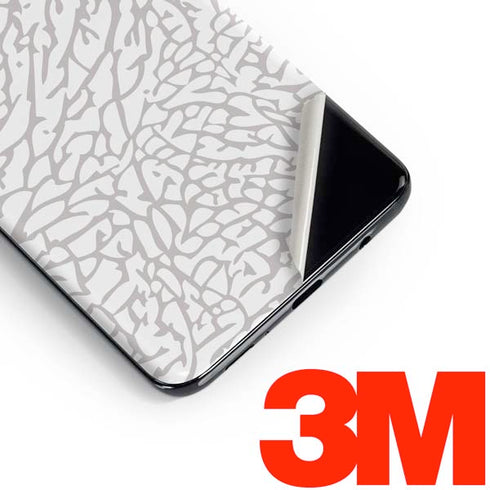 Elephant Print White Galaxy S10 Skin