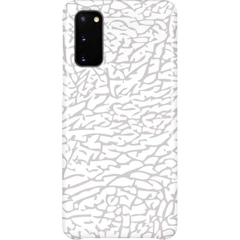 Elephant Print White Galaxy S20 Lite Case