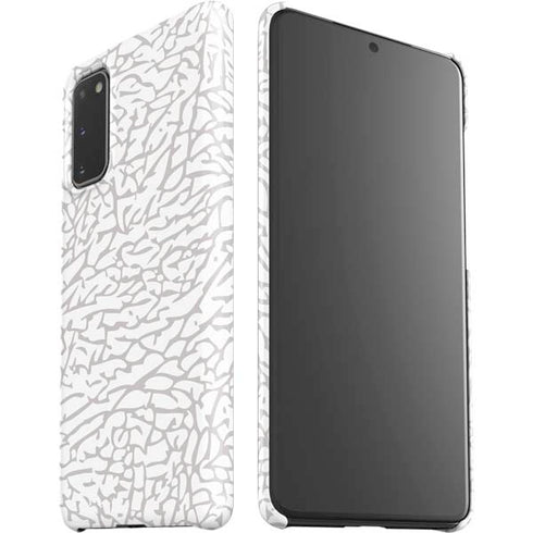 Elephant Print White Galaxy S20 Lite Case