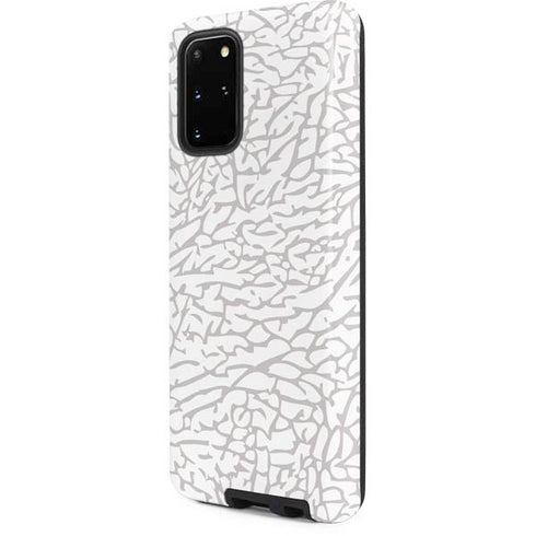 Elephant Print White Galaxy S20 Plus Pro Case