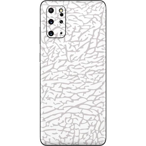 Elephant Print White Galaxy S20 Plus Skin