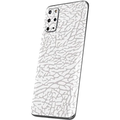 Elephant Print White Galaxy S20 Plus Skin