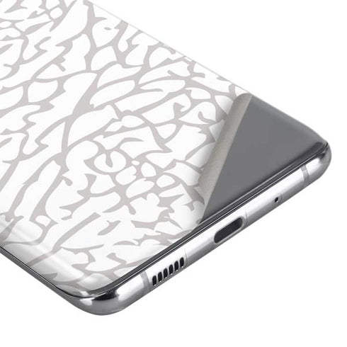 Elephant Print White Galaxy S20 Plus Skin
