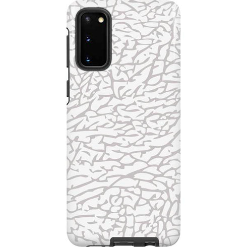Elephant Print White Galaxy S20 Pro Case