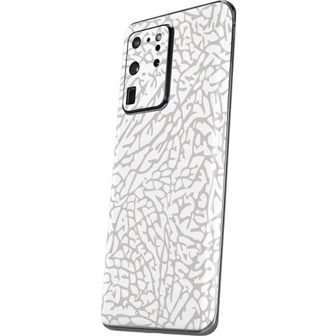 Elephant Print White Galaxy S20 Ultra 5G Skin