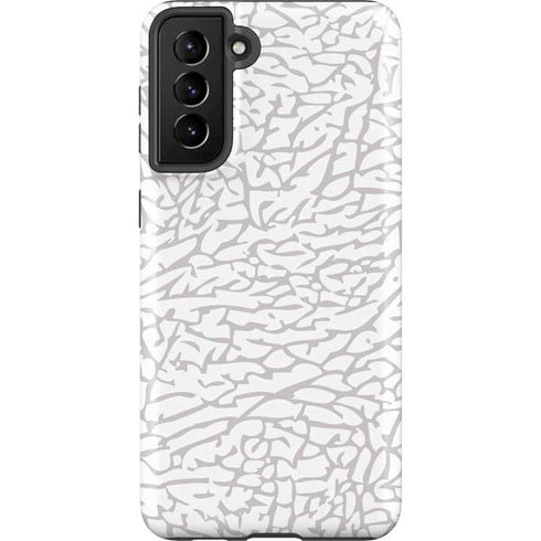 Elephant Print White Galaxy S21 Plus 5G Pro Case