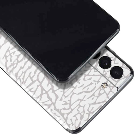 Elephant Print White Galaxy S21 Plus 5G Skin