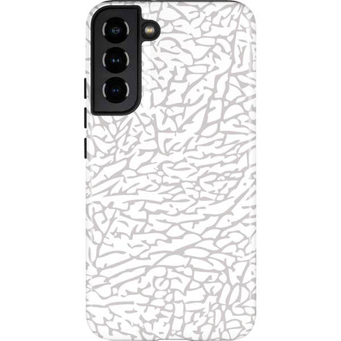 Elephant Print White Galaxy S22 Plus Pro Case