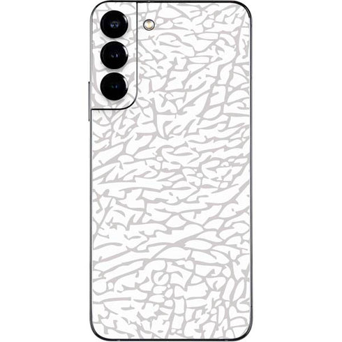 Elephant Print White Galaxy S22 Plus Skin