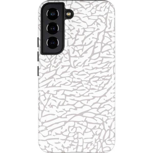 Elephant Print White Galaxy S22 Pro Case