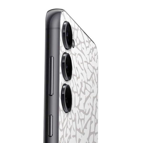 Elephant Print White Galaxy S23 Plus Skin