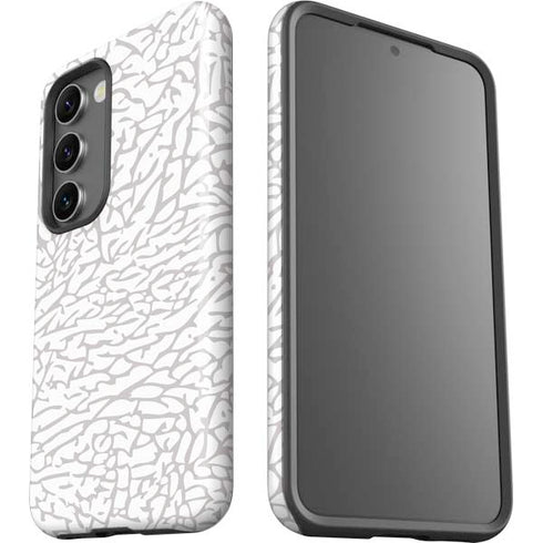 Elephant Print White Galaxy S23 Pro Case