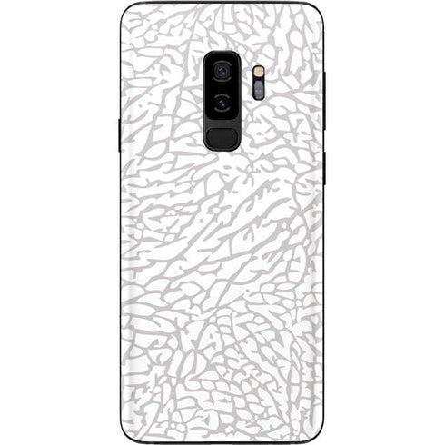Elephant Print White Galaxy S9 Plus Skin