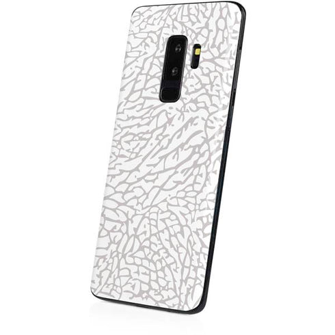 Elephant Print White Galaxy S9 Plus Skin