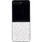 Elephant Print White Galaxy Z Flip5 5G Skin