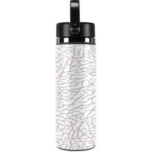 Elephant Print White Hydro Flask 20oz Wide Mouth Skin