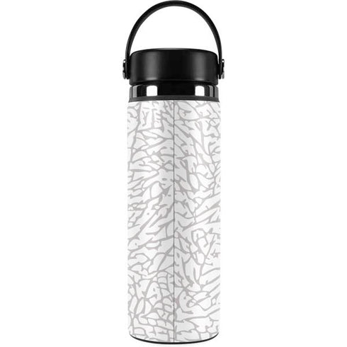 Elephant Print White Hydro Flask 20oz Wide Mouth Skin