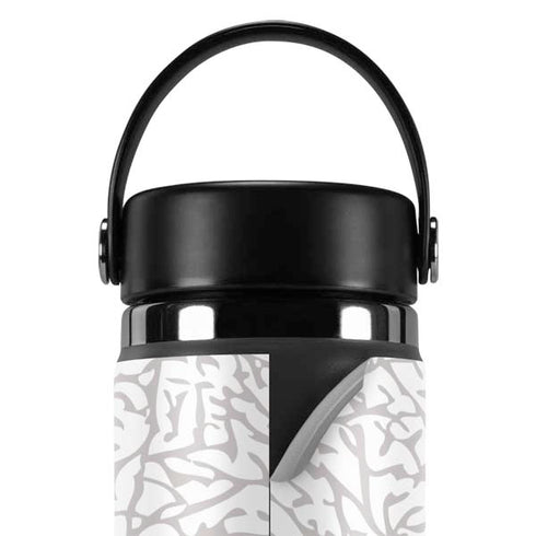 Elephant Print White Hydro Flask 20oz Wide Mouth Skin