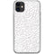 Elephant Print White iPhone 11 Clear Case