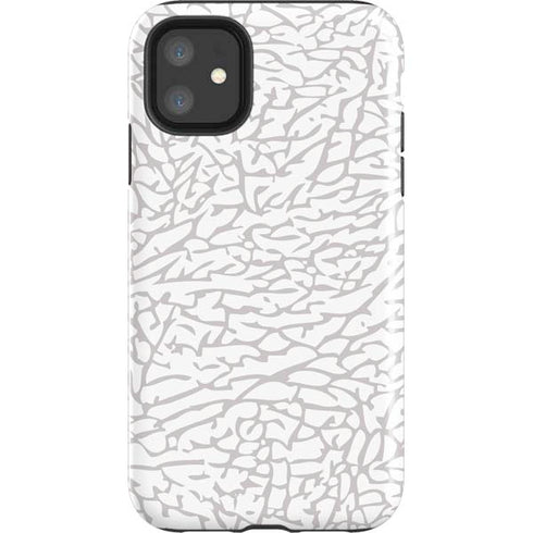 Elephant Print White iPhone 11 Impact Case