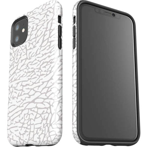 Elephant Print White iPhone 11 Impact Case