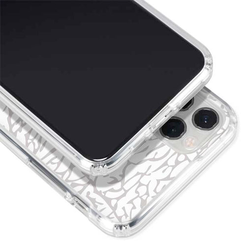 Elephant Print White iPhone 11 Pro Clear Case