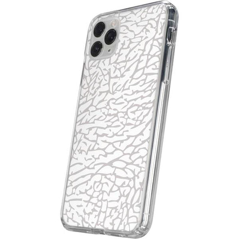 Elephant Print White iPhone 11 Pro Clear Case