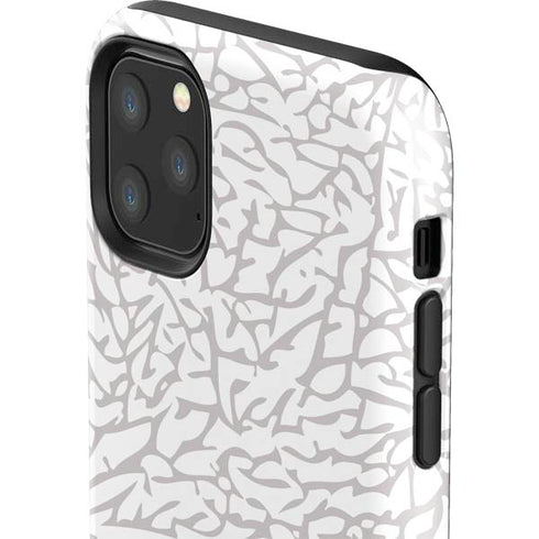 Elephant Print White iPhone 11 Pro Max Impact Case