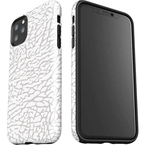 Elephant Print White iPhone 11 Pro Max Impact Case