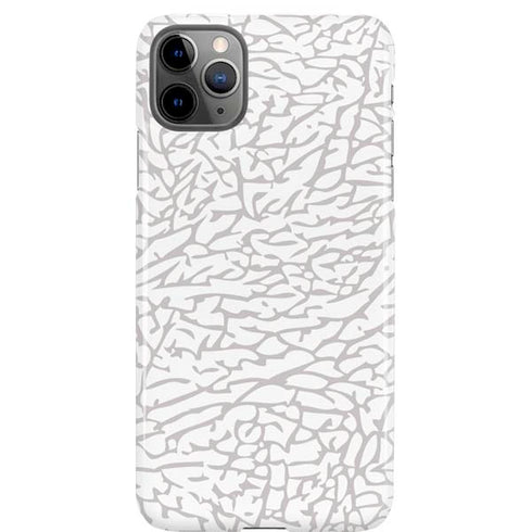 Elephant Print White iPhone 11 Pro Max Lite Case