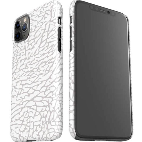 Elephant Print White iPhone 11 Pro Max Lite Case