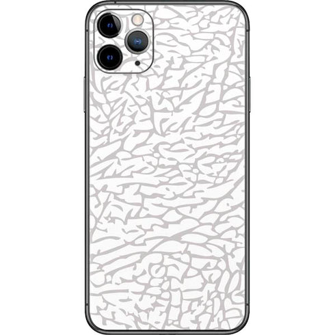 Elephant Print White iPhone 11 Pro Max Skin
