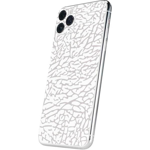 Elephant Print White iPhone 11 Pro Max Skin