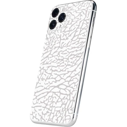 Elephant Print White iPhone 11 Pro Skin