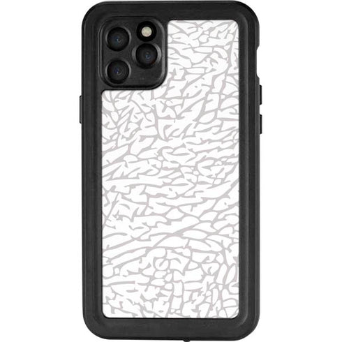 Elephant Print White iPhone 11 Pro Waterproof Case
