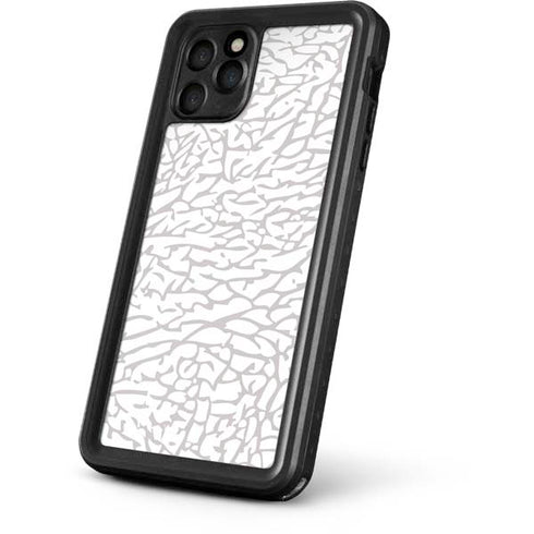 Elephant Print White iPhone 11 Pro Waterproof Case