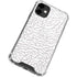 Elephant Print White iPhone 12 Clear Case