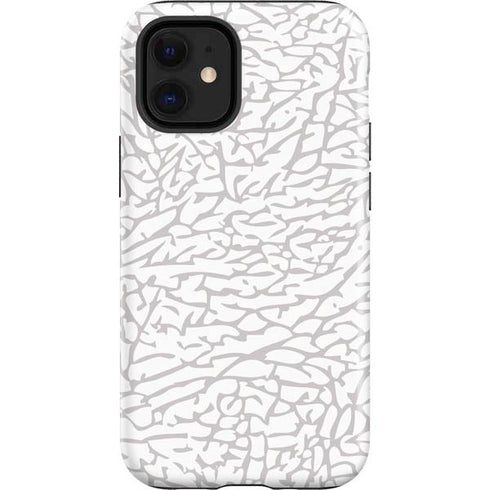 Elephant Print White iPhone 12 Mini Impact Case