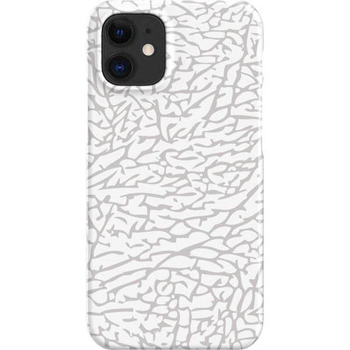 Elephant Print White iPhone 12 Mini Lite Case